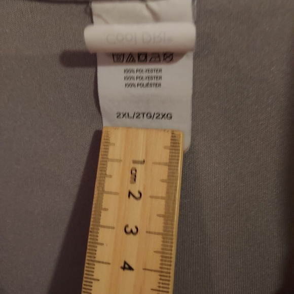 Hanes - Sport Cool Dri - Men's Size 2XL - Performance Polo Golf Shirt - Tan. - Picture 3 of 7